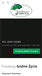 Mobile Screenshot of fundacjagodnezycie.eu